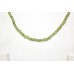 Necklace Strand String Beaded Peridot Gem Stone Round Bead Unisex Gift D820